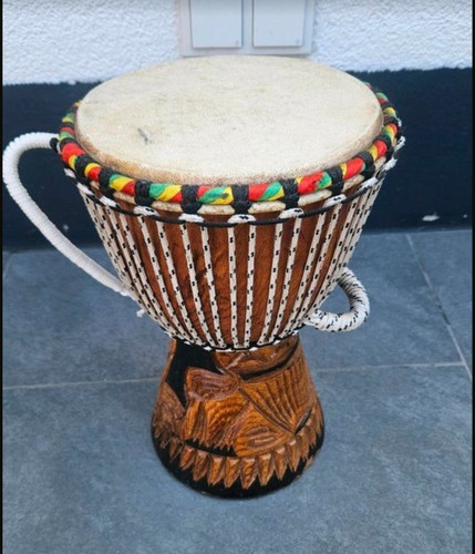 Djembe trommel geschnitztes - djembe,