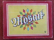 Mosaik Legespiel Spiel DDR Holzsteine VEB Sonnenspiel alt 