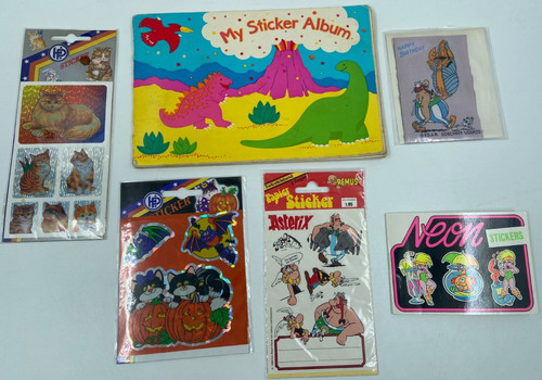 Sticker stickeralbum beklebt - stickeralbum,