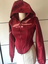 Reebok Cardi B corset jacket Hoodie Korsett Jacke Kapuze S XS 34 36