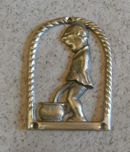 Toilettenschild manneken - --,