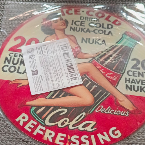 Nuka cola rundes blechschild - nuka,