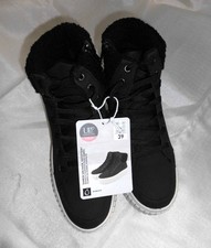 UP2 FASHION  SNEAKER SCHWARZ GEFÜTTERT Gr. 39 MIT SCHNÜRUNG UND REISSVERSCHLUSS