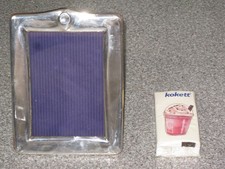 925 Sterling Silber,  Bilderrahmen  Del Conte  18 x 13 cm  (13 x 9 cm Fotos)