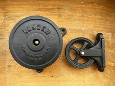 alte Kandem Industrielampe Bauhaus Lampe Werkstattlampe Seilzug Trommel Zubehör