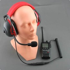 Flugfunk / Flughelfer PTT-/ Headset für Icom / Yaesu
