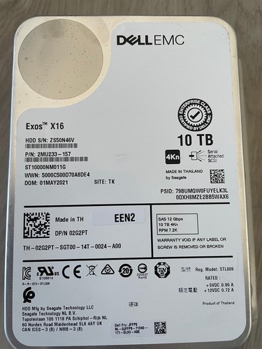 Dellemc seagate exos x16 - exos,