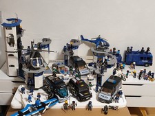 Mega Playmobil Polizei Konvolut – Station / SEK / Fahrzeuge / Helikopter / Figur