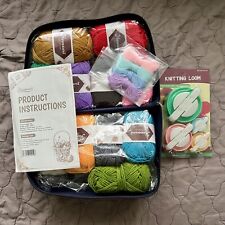 Homewit Set: 12x Strickgarn, 4x Pompom-maker, 2x Häkelnadeln, 1x Schere