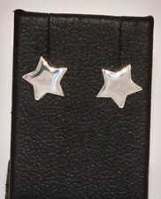 massiv Sterling Silber 925 Paar Ohrringe kleine Ohrstecker Stern Damen Mädchen 