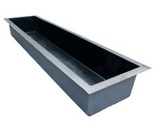 Gfk becken rechteckig 455x95 - becken,
