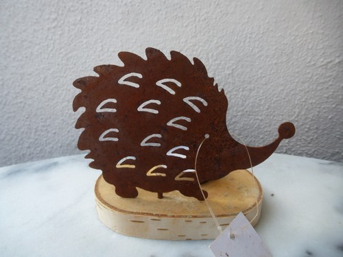 Igel rost deko - deko, teelicht