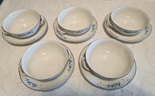 5 Porzellan Suppentassen mit