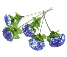 5 x  Kunst Blumen 20 cm Höhe Neu Rosen Sträuße Blätter, verschiedene Deko Blumen