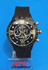 chronotech uhr von renault team F1,chronograph vollschwarz