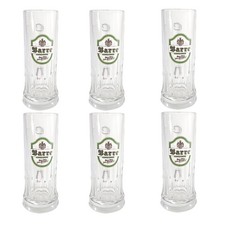 6x Barre Bräu Bierkrug Glas