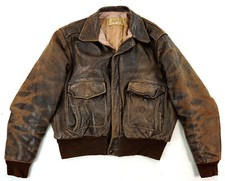 HERCULES A-2 Pferdeleder Vintage Piloten Bomber Flieger Aviator Lederjacke  52 L