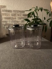 2 x Tupperware Clärchen Glasklar City Liner 1,25 l Vakuumdeckel ACHTUNG  