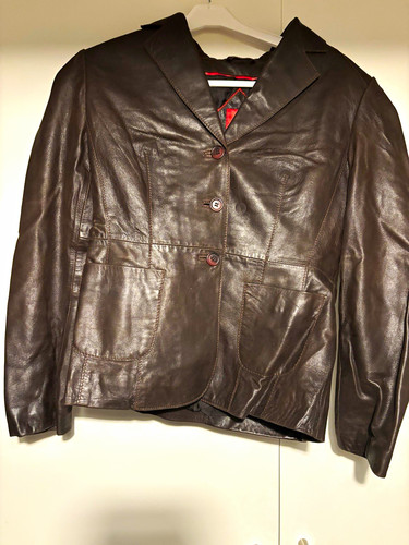 Esprit damen lederjacke braun - esprit,