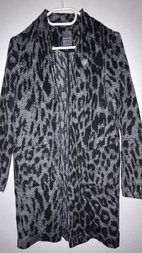 Offener mantel leoparden - mantel,