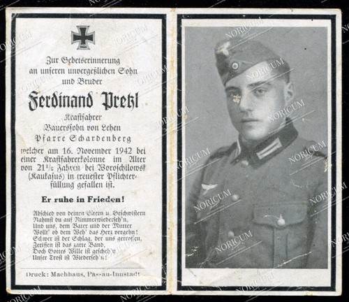 Sterbebild kraftfahrer - sterbebild,