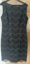 Grün schwarzes spitzenkleid - grün-schwarzes,