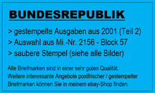 Auswahl BUND/BRD gestempelte