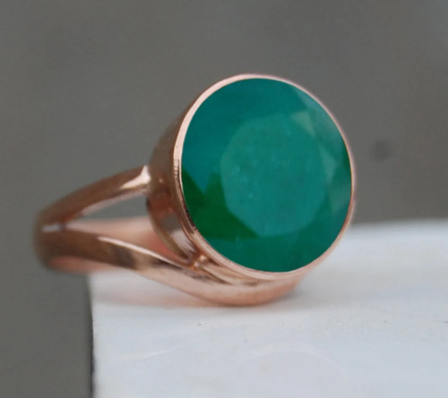 Rosegold natürlicher smaragd - natürlicher,