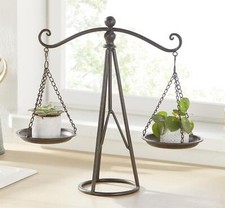 Metall Deko Waage Antik Look