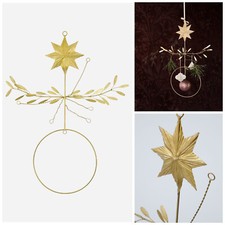 Mobile Messing Stern 38cm House Doctor Deko Weihnachtsdeko Metall skandi