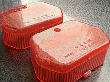 BUMM Rückstrahler K 12486 E1 R3 – 2 Stück rot Reflektor Mofa Moped Zündapp Kreid