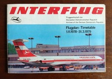 DDR Interflug Flugplan 1.11.78-31.3.1979 Timetable