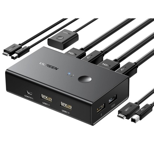 Hdmi kvm switch 60hz 2pc - switch, 4k@60hz
