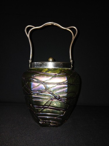 Glas dose jugendstil keksdose - glas,