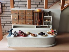 Vintage Kaufladen Regal mit Zubehör - Puppenhaus Miniatur