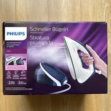 Philips HI5917 Keramik Dampfbügelstation Bügeleisen 2400W 1,1L 5 Bar Druck Blau Weiß