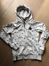 Naketano Sweatshirt Jacke in Gr.M, Beige mit Vogelmotiven !