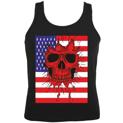 Tank top amerika skull usa - skull,