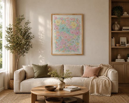 Verspieltes bild auf - verspieltes, leinwand