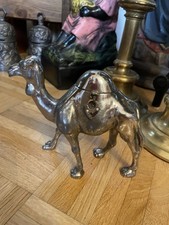 Vintage schöne alte Spardose als Kamel Camel aus Metall Sparkasse Sparbüchse