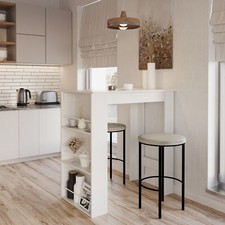 3-lagige Essbar Kaffee Küche Insel Tisch offene Aufbewahrungsregale Wohnzimmer