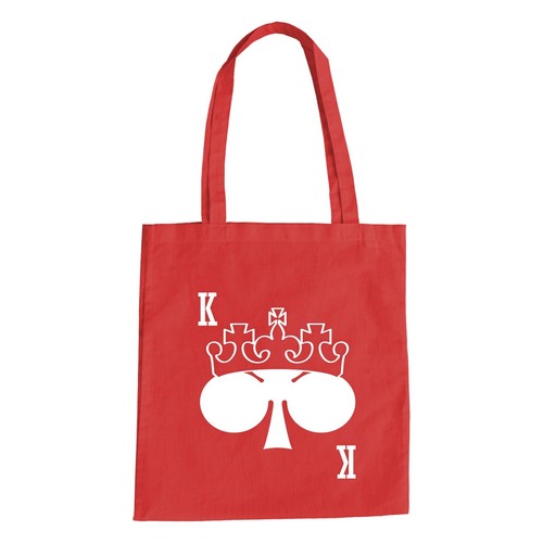 Kreuz könig baumwolltasche - kreuz,
