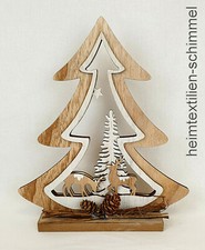 3D Dekofigur WEIHNACHTEN Holzdeko WINTER Fenster Regal Holz Dekoration Bild DEKO