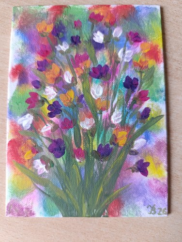 Gouache leinwand - gouache,