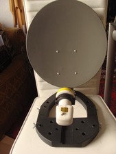 Proton Camping Satelliten Schüssel Antenne SAT Anlage Klapparm Single LNB