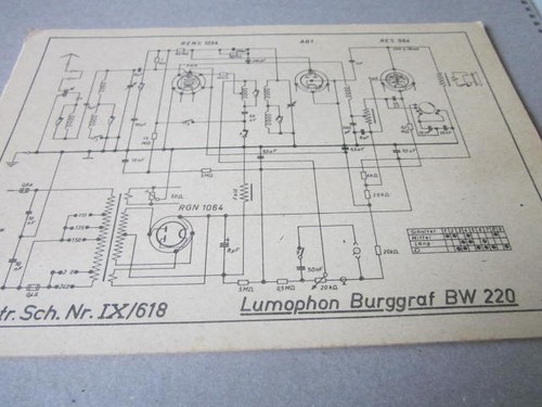Lumophon burggraf 210 - bw,