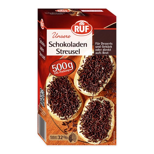 Schokoladen streusel 500g ruf - schokoladen-streusel,