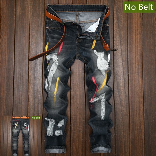 Herren ripped jeans stretchy - herren,