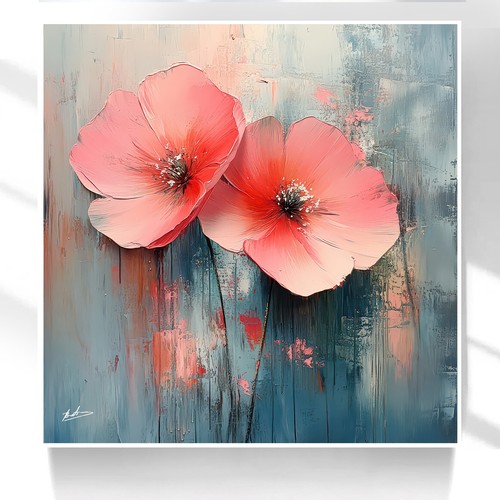 Leinwand bild blumen natur - leinwand,
