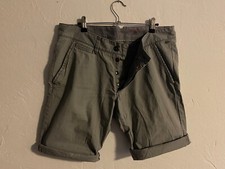 edc Shorts Herren Hose Grau Straight Fit Eagle Waist 34 Bermuda Pants Kurze Hose